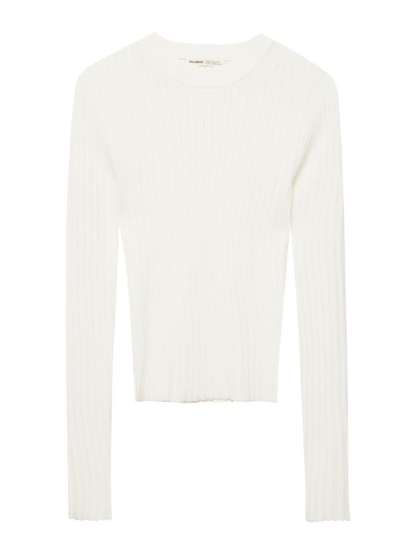 Pull&Bear Pull&Bear Пуловер  екрю