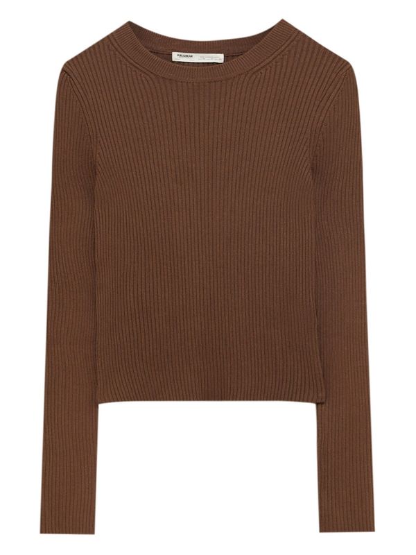 Pull&Bear Pull&Bear Пуловер  кафяво