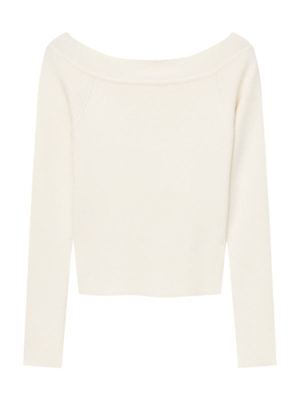 Pull&Bear Pull&Bear Пуловер  кремаво