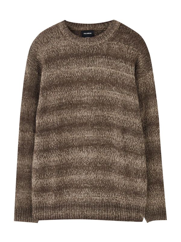 Pull&Bear Pull&Bear Пуловер  кремаво / мока