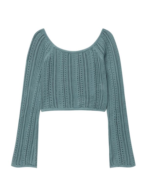 Pull&Bear Pull&Bear Пуловер  нефритено зелено