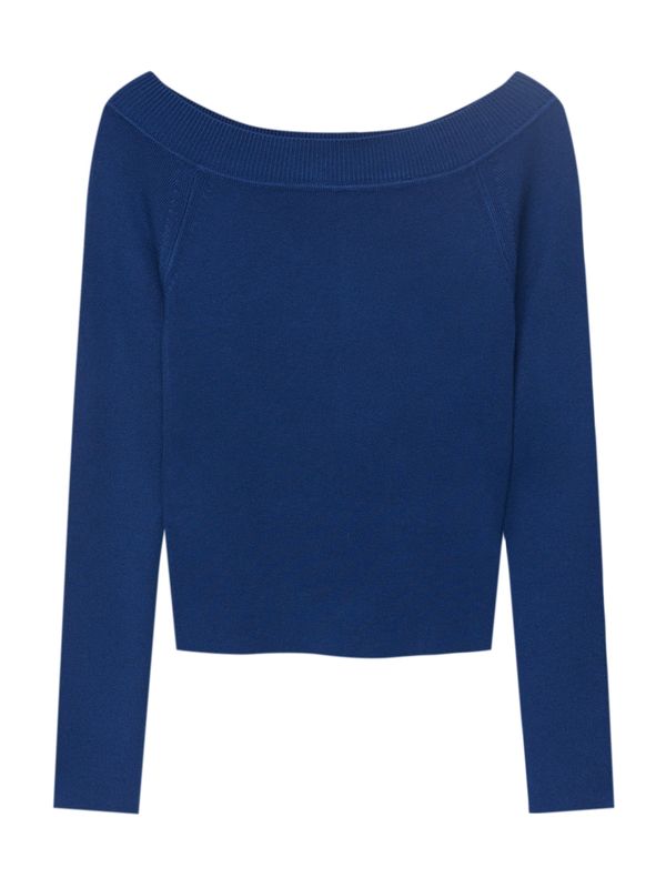 Pull&Bear Pull&Bear Пуловер  синьо