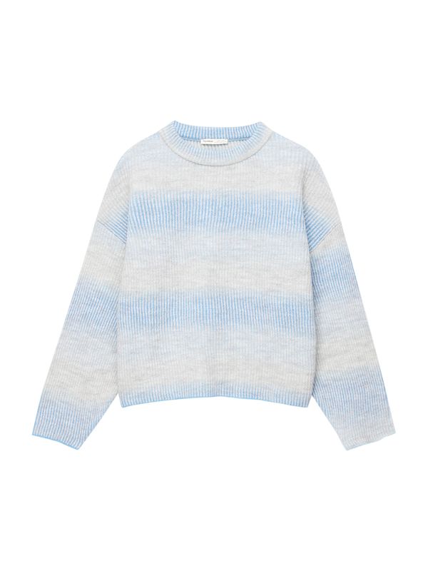 Pull&Bear Pull&Bear Пуловер  синьо / светлосиньо / светлосиво