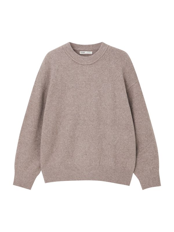 Pull&Bear Pull&Bear Пуловер  светлокафяво