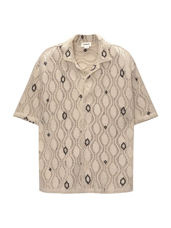 Pull&Bear Pull&Bear Риза  камел / черно