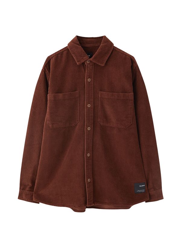 Pull&Bear Pull&Bear Риза  шоколад