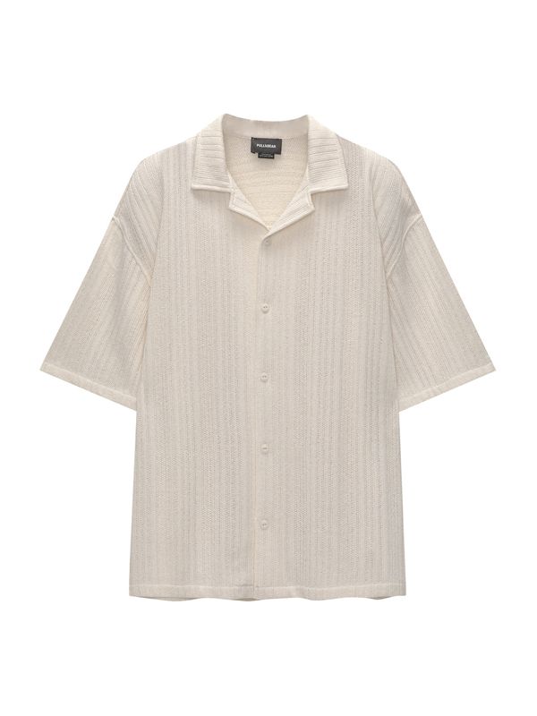 Pull&Bear Pull&Bear Риза  светлобежово