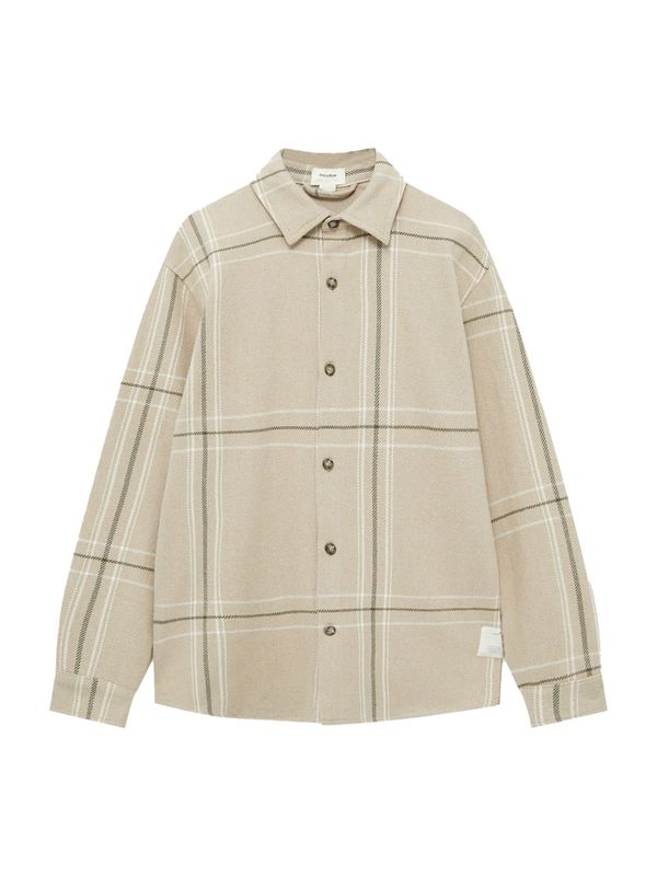 Pull&Bear Pull&Bear Риза  тъмнобежово