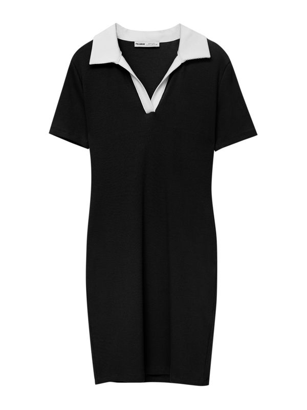 Pull&Bear Pull&Bear Рокля  черно / бяло