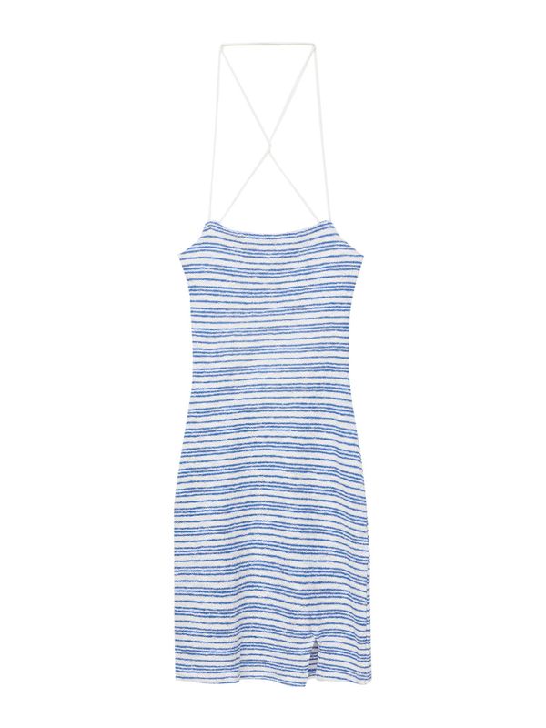 Pull&Bear Pull&Bear Рокля  цвят "пясък" / синьо