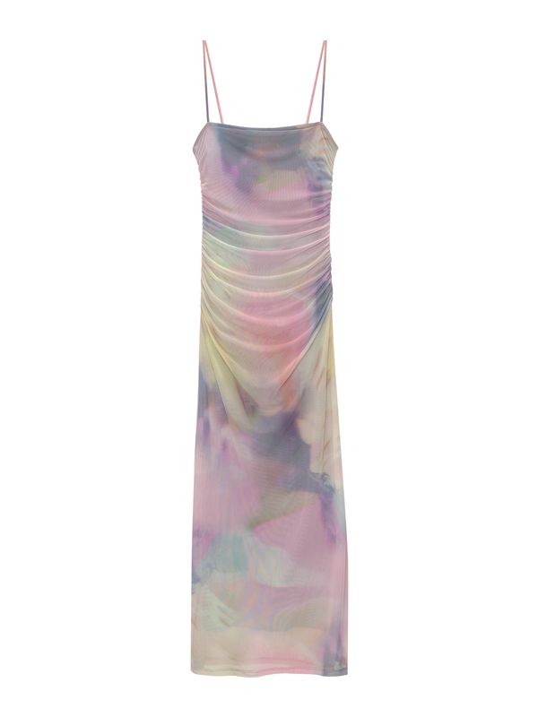 Pull&Bear Pull&Bear Рокля  нощно синьо / жълто / бледорозово / оранжево-червено