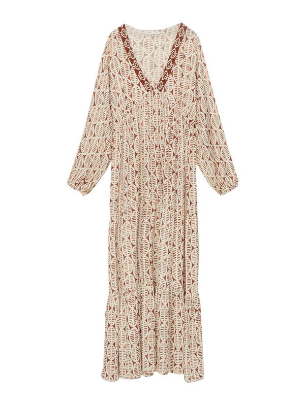 Pull&Bear Pull&Bear Рокля  пастелно оранжево / тъмнооранжево