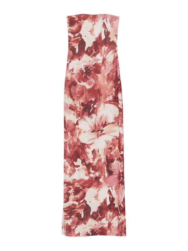 Pull&Bear Pull&Bear Рокля  розе / бордо / пастелно червено / мръсно бяло