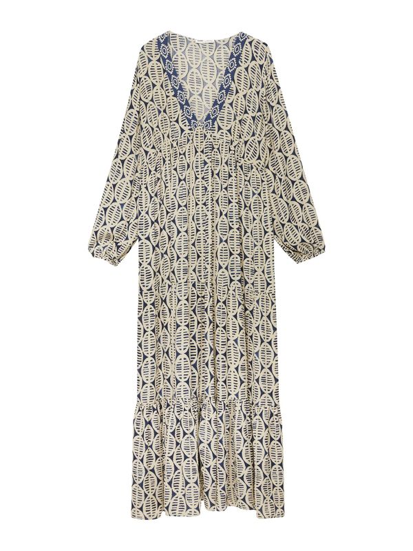 Pull&Bear Pull&Bear Рокля  шампанско / морскосиньо