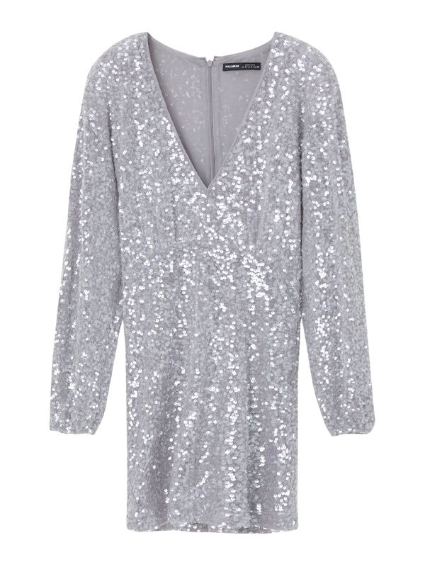Pull&Bear Pull&Bear Рокля  сребърно