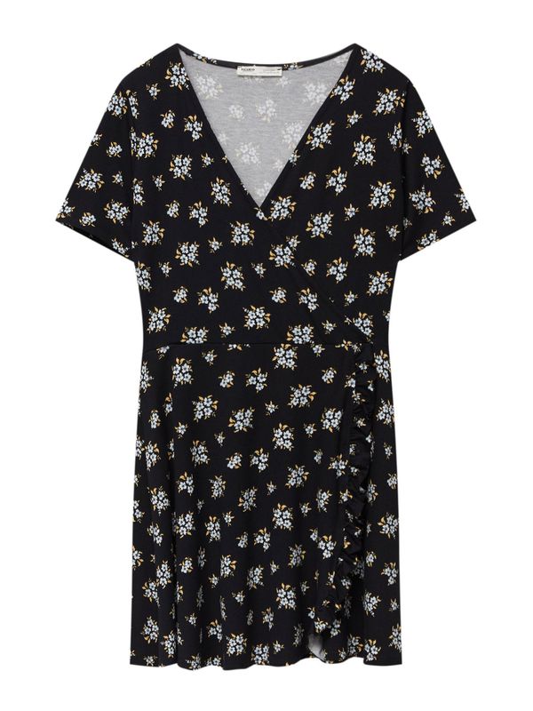 Pull&Bear Pull&Bear Рокля  светлосиньо / светложълто / черно / бяло