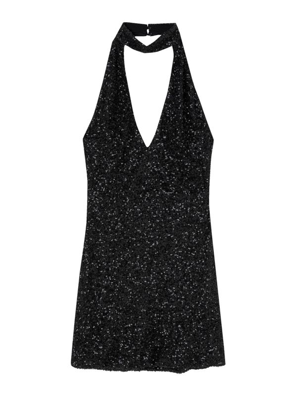 Pull&Bear Pull&Bear Рокля за коктейл  черно