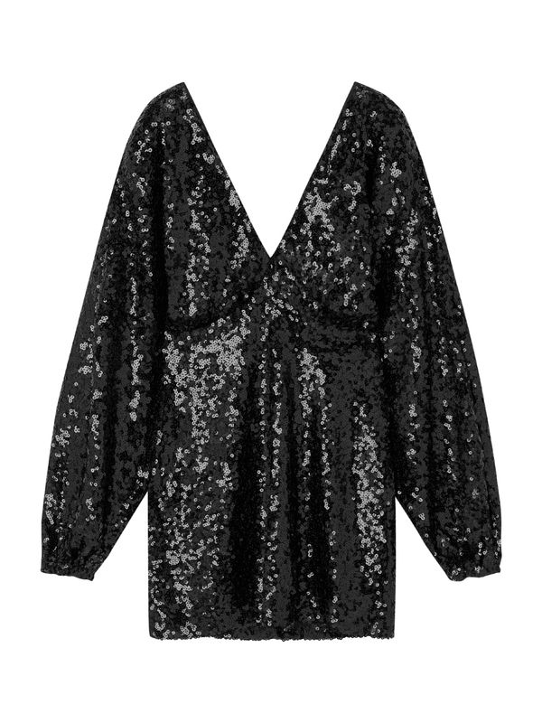 Pull&Bear Pull&Bear Рокля за коктейл  черно