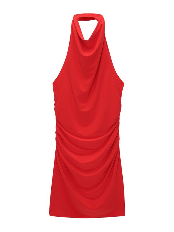 Pull&Bear Pull&Bear Рокля за коктейл  червено