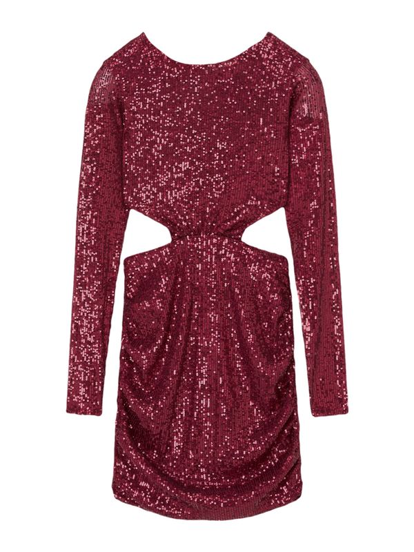 Pull&Bear Pull&Bear Рокля за коктейл  тъмночервено
