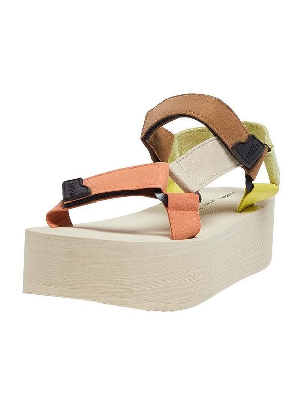 Pull&Bear Pull&Bear Сандали  бежово / кафяво / светлозелено / оранжево