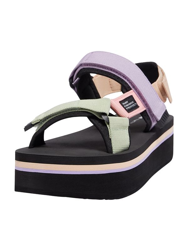 Pull&Bear Pull&Bear Сандали с каишка  бежово / светлозелено / лилав / бледорозово