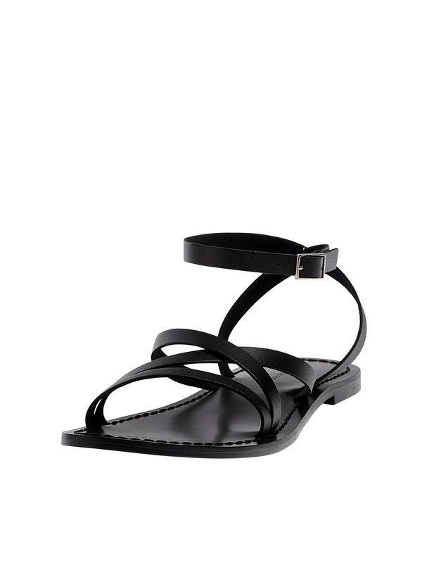 Pull&Bear Pull&Bear Сандали с каишка  черно