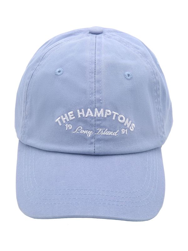 Pull&Bear Pull&Bear Шапка с козирка  светлосиньо / бяло