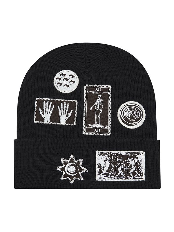 Pull&Bear Pull&Bear Шапка  светлосиво / черно