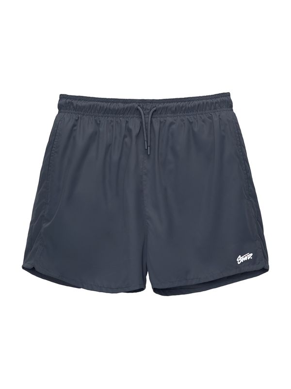 Pull&Bear Pull&Bear Шорти за плуване  сиво / петрол / бяло