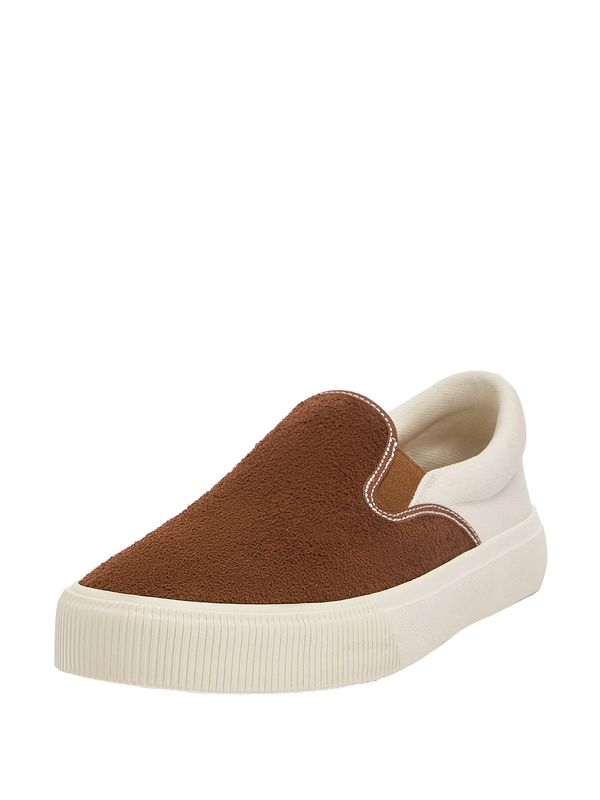 Pull&Bear Pull&Bear Спортни обувки Slip On  кремаво / карамел
