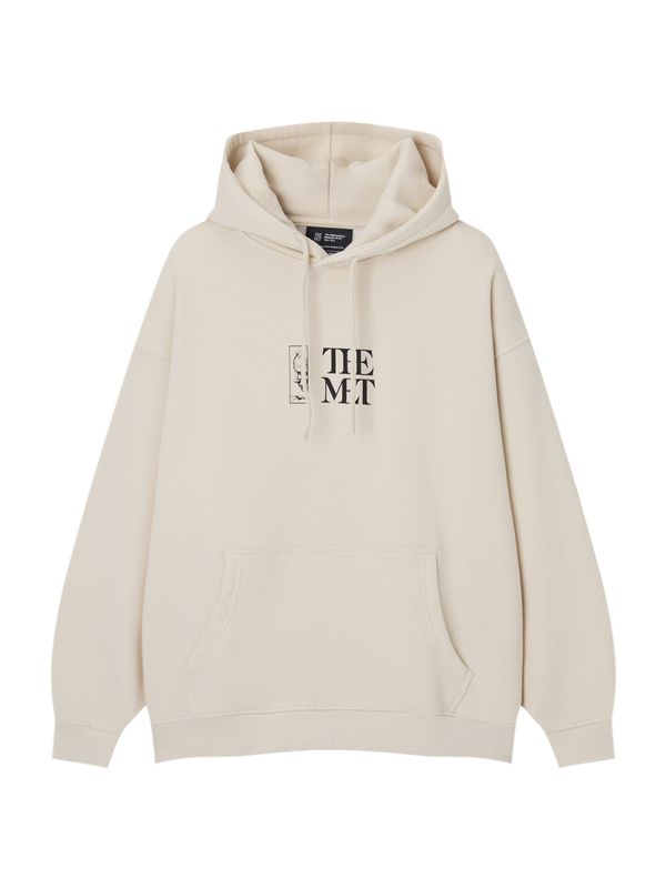 Pull&Bear Pull&Bear Суичър  бежово / черно