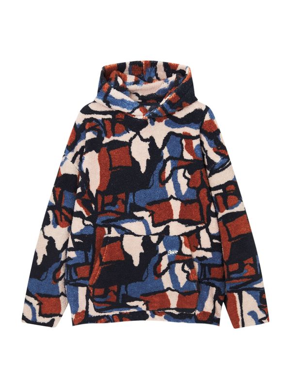 Pull&Bear Pull&Bear Суичър  бежово / синьо / тъмно коралово / черно