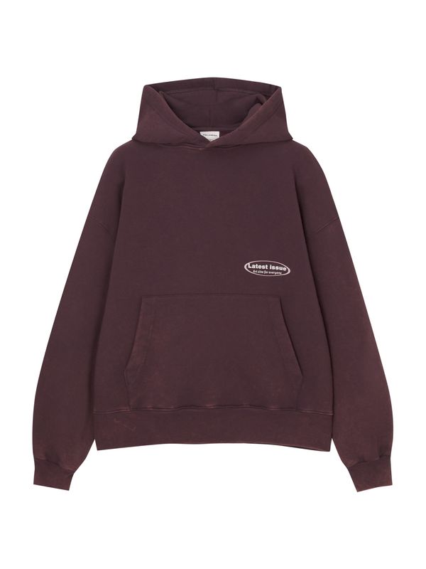 Pull&Bear Pull&Bear Суичър  боровинка / бяло