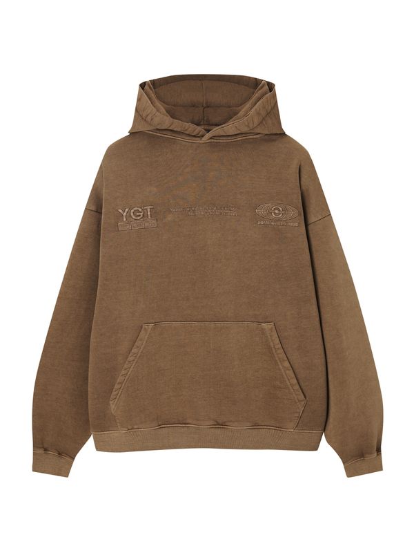 Pull&Bear Pull&Bear Суичър  брокат / бяло