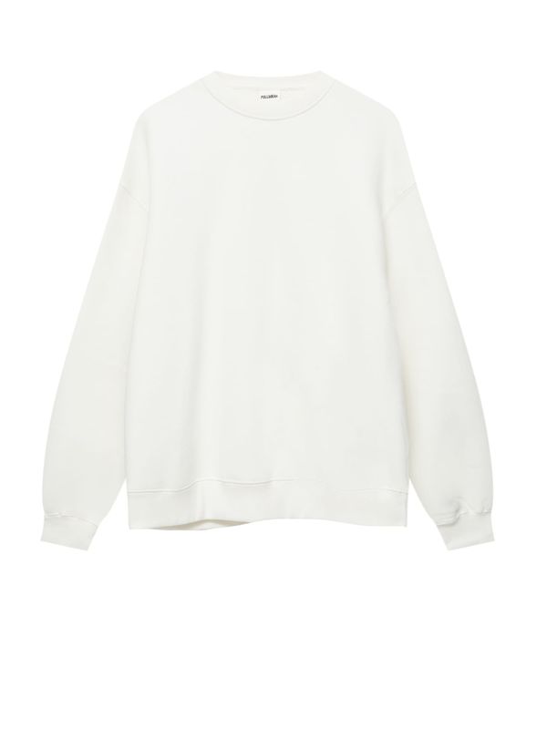 Pull&Bear Pull&Bear Суичър  бяло