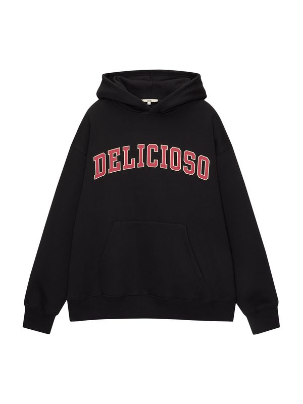 Pull&Bear Pull&Bear Суичър  червено / черно / бяло