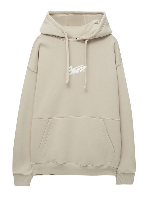 Pull&Bear Pull&Bear Суичър  екрю / бяло