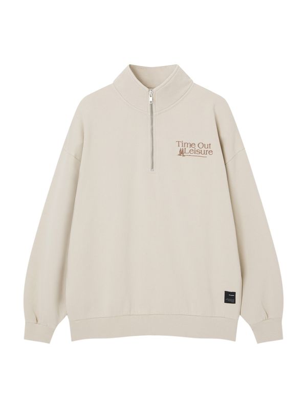 Pull&Bear Pull&Bear Суичър  екрю / кафяво