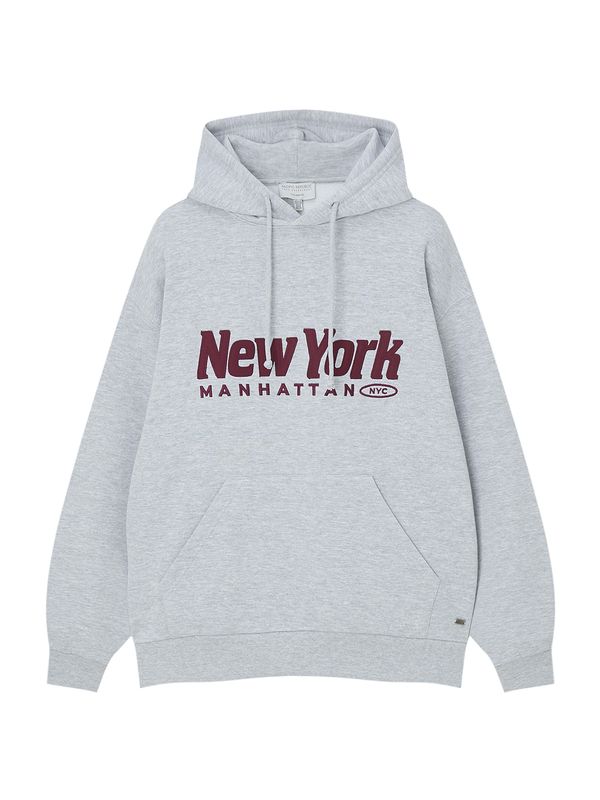 Pull&Bear Pull&Bear Суичър  кафяво / сив меланж