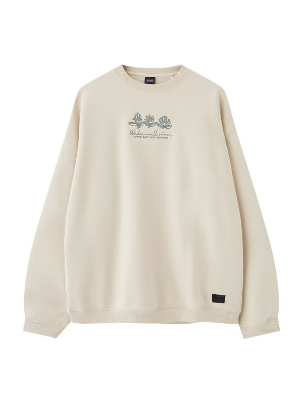 Pull&Bear Pull&Bear Суичър  каки / мръсно бяло