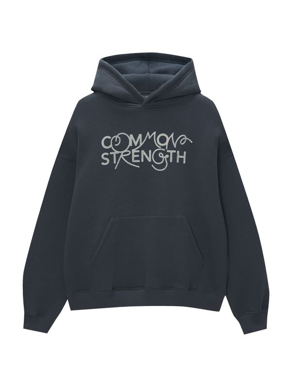 Pull&Bear Pull&Bear Суичър  кобалтово синьо / светлосиво