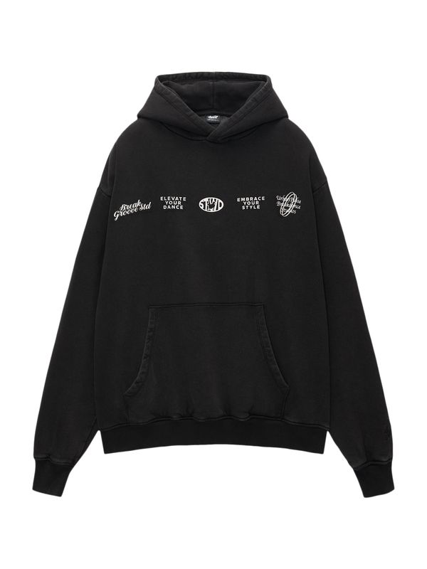 Pull&Bear Pull&Bear Суичър  лилав / черно / бяло