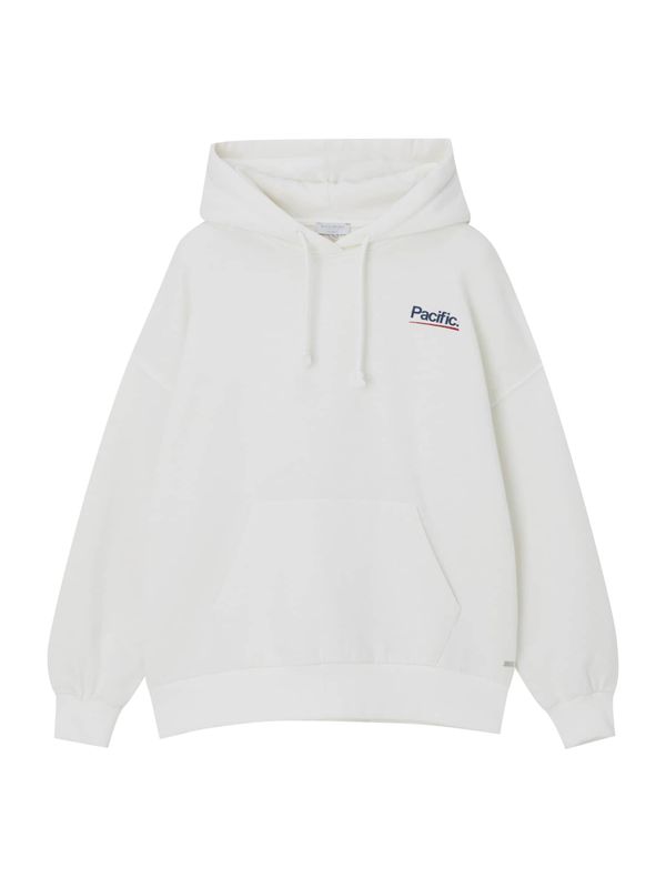 Pull&Bear Pull&Bear Суичър  нейви синьо / червено / бяло