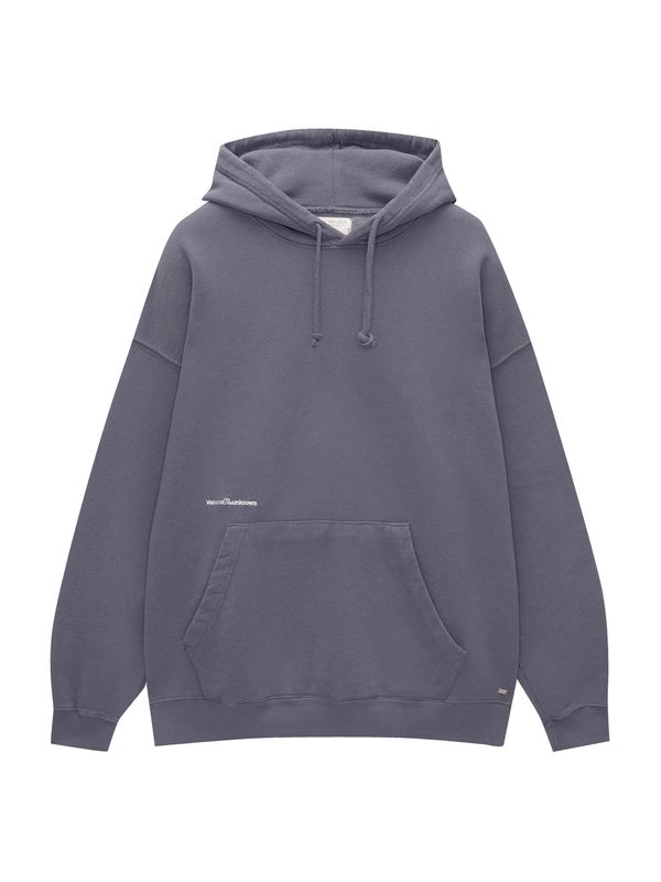 Pull&Bear Pull&Bear Суичър  опушено синьо / бяло