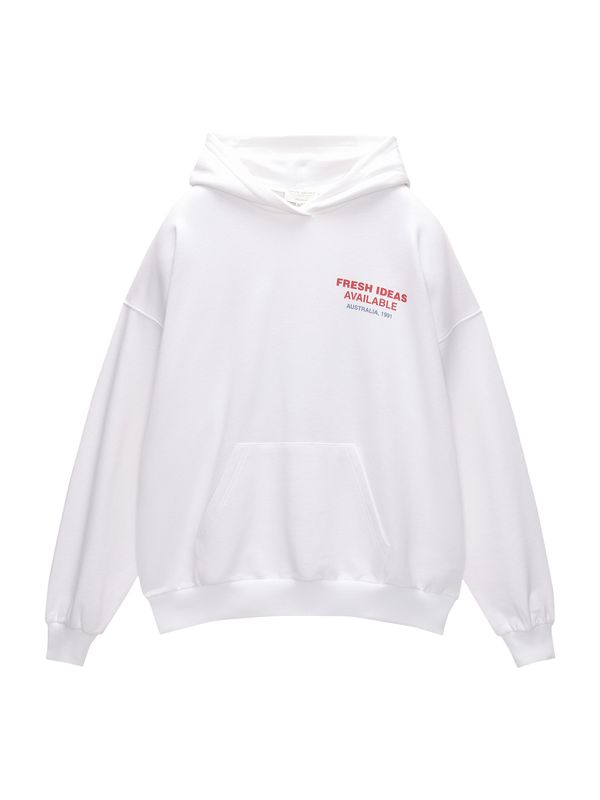 Pull&Bear Pull&Bear Суичър  опушено синьо / червено / бяло