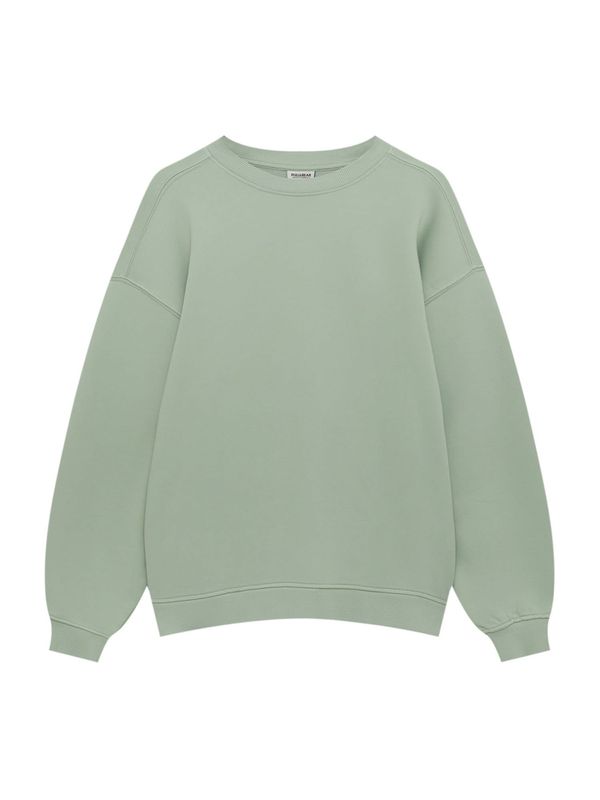 Pull&Bear Pull&Bear Суичър  пастелно зелено