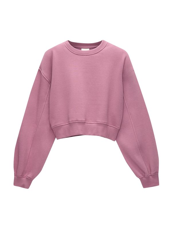 Pull&Bear Pull&Bear Суичър  пепел от рози