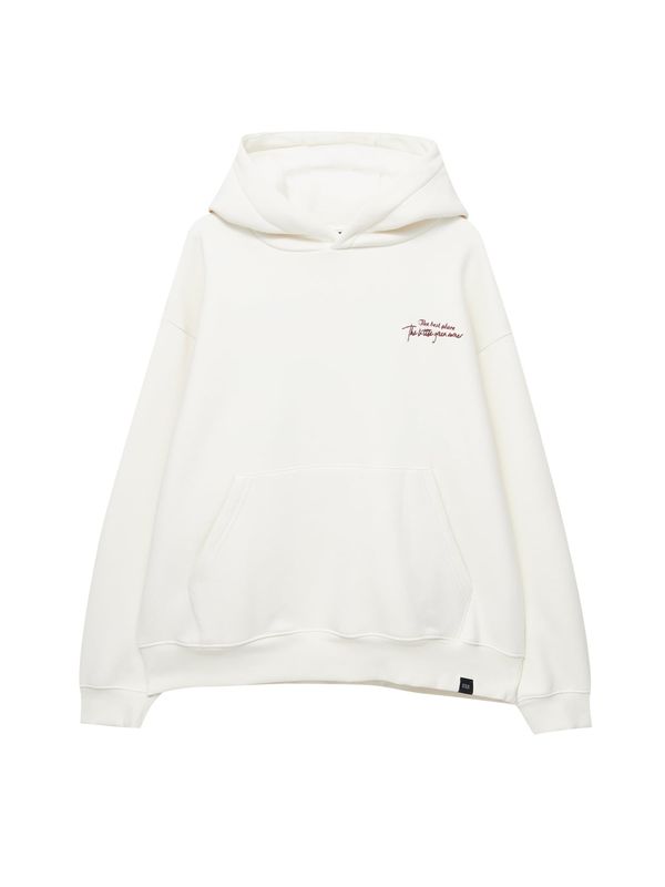 Pull&Bear Pull&Bear Суичър  пурпурно / бяло