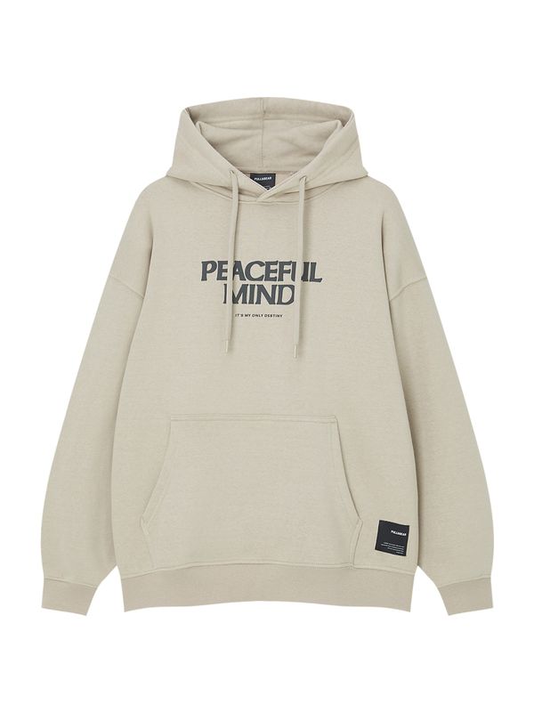 Pull&Bear Pull&Bear Суичър  светлобежово / антрацитно черно / черно